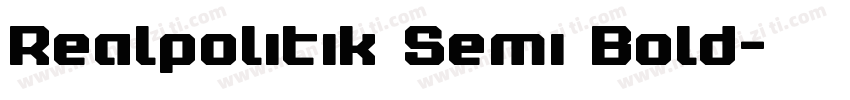 Realpolitik Semi Bold字体转换